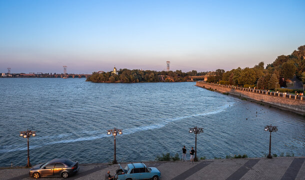 Lighthouse Tower, Sicheslavskaya Embankment, Lighthouse Tower, "Wish" Ball, Dnipro City, Dnipropetrovsk, Ukraine