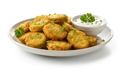 Fototapeta premium deep fried pickles