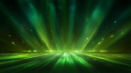 Bright green abstract presentation background with dynamic flowing shapes and vibrant gradient tones, modern design backdrop for corporate slides, marketing materials, startup presentations, and creat