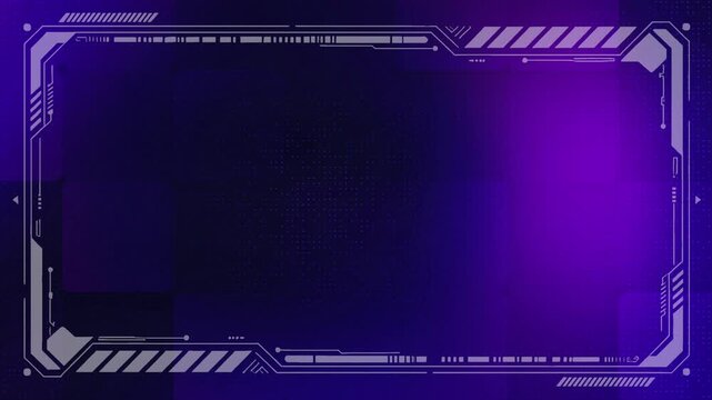 Dark futuristic digital interface animation in 4K abstract tech