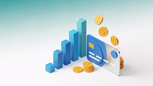 Digital finance and e-commerce transaction concept