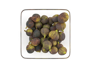 Glass bowl with figs