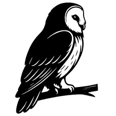 Obraz premium Creepy owl silhouette