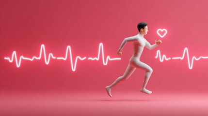 Elevated heart rate reflecting emotional overload and stress.