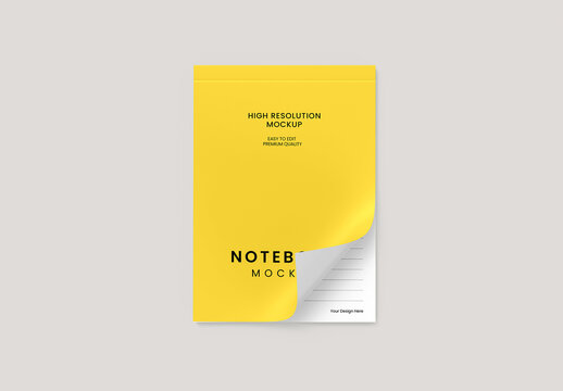 Editable Notebook Mockup PSD Template