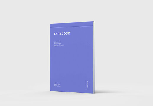 Standing Notebook Mockup PSD