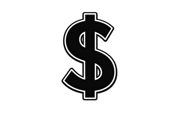 Obraz premium Dollar sign icon representing currency, finance, money, wealth, income, payment, savings, banking, economy, rich, budget