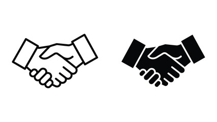 Obraz premium Handshake Agreement Business Collaboration Icon