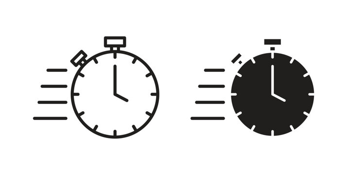 quick response icon - editable stroke vector illustration eps10.