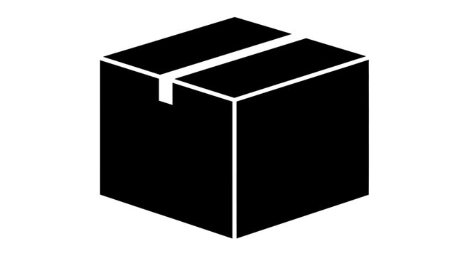 Black Box with White Outline.