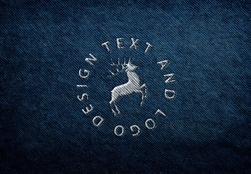 Embroidery Text & Logo Effect