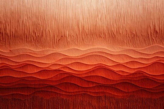 Abstract Undulating Terrain in Warm Hues A Textured Landscape of Crimson and Auburn Tones