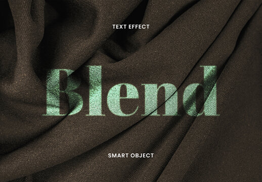Fabric Blending Text Effect