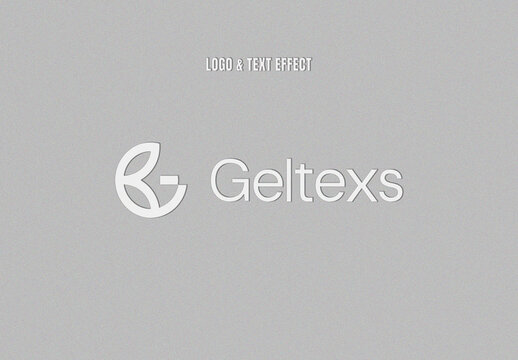 Light Shadow Emboss Logo Effect