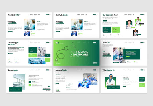 Minimal Medical and Healthcare Presentation Slides Template