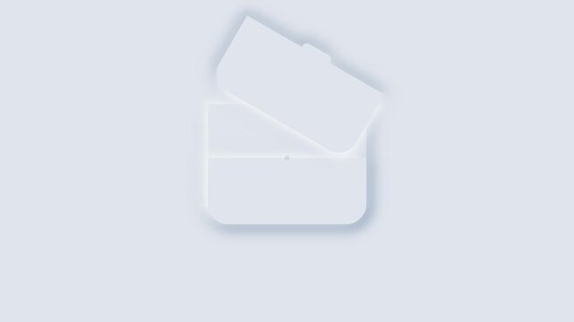 Minimalist Neumorphic Wallet Interface Element