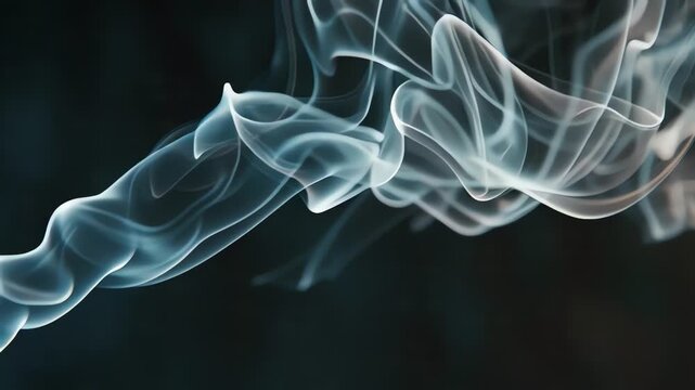 Smooth Flowing Smoke Motion Abstract Background