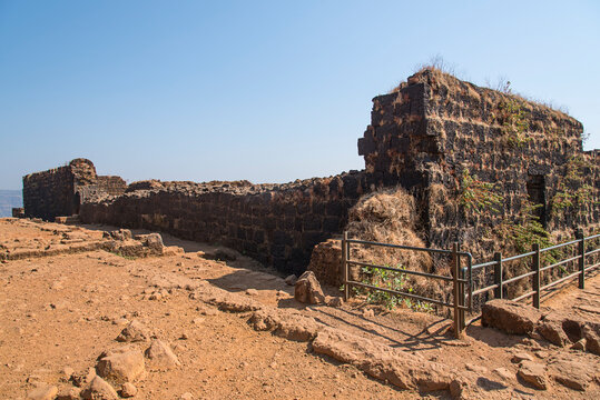 Raigad Fort, The most important fort and capital of Chatrapati Shivaji Maharaj dynasty, one of the strongest fortresses on the Deccan Plateau, Constructed between 1656 to 1674 under Maratha Empire