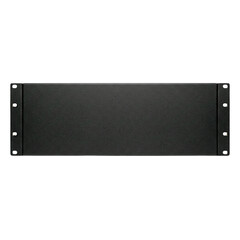 Data center infrastructure front panel metal rack faceplate in minimalist studio lighting evoking industrial calm