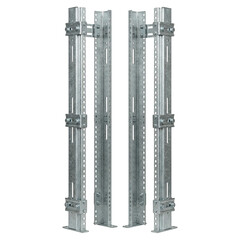Heavy duty metal rack post data center infrastructure support for server cabinet mounting strong galvanized steel upright