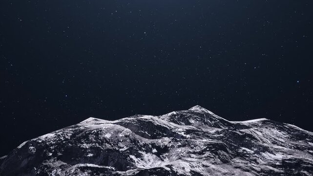 Massive Asteroid Drifts Through Deep Space Among Stars