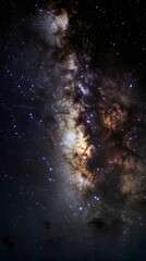 Fototapeta premium Milky Way galaxy with stars and nebulae night
