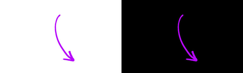 Purple Curved Comet Hook Trail Night Sky Dark Background © Zain