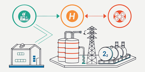 Naklejka premium Blockchain-enabled supply chain management for pharmaceutical logistics and production