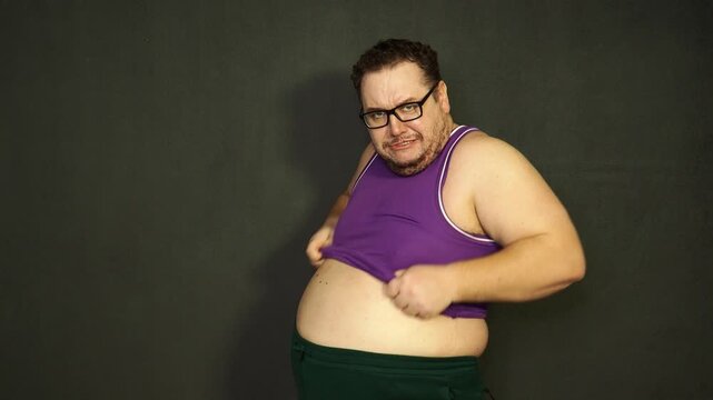 A funny fat man and his weight problems