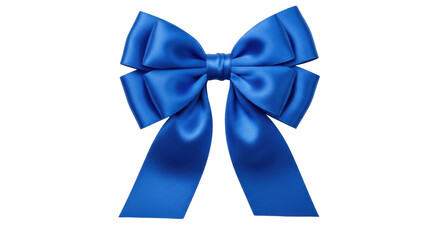 Isolated satin bow, an elegant ornament for decorating gifts and present boxes or bouquets