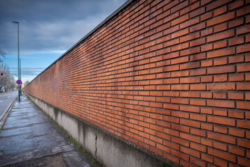Valladolid ciudada europea de España centrla en invierno al anochecer 