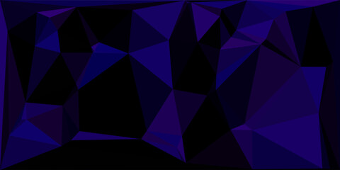 Obraz premium digital blue abstract Low-Poly background. triangulated texture. premium blue vector art