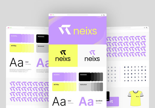 Brand Mood Board Template for Modern Branding