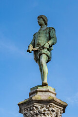 Fototapeta premium Statue du Sablon à Bruxelles ( IA gomme )