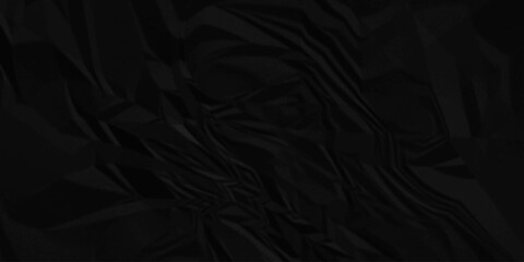 Black craft paper textured background. Old vintage paper texture background with aged stains. Empty blank cardboard canvas subtle material horizontal banner. Crushed and creased soft paper.