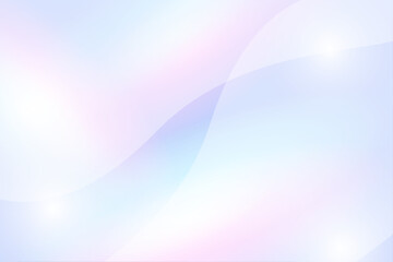 Obraz premium 淡い 青 プリズムカラー グラデーション 曲線 ウェーブ 抽象 背景