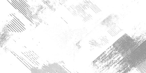 Obraz premium Abstract distressed grey lines and dots pattern on white background