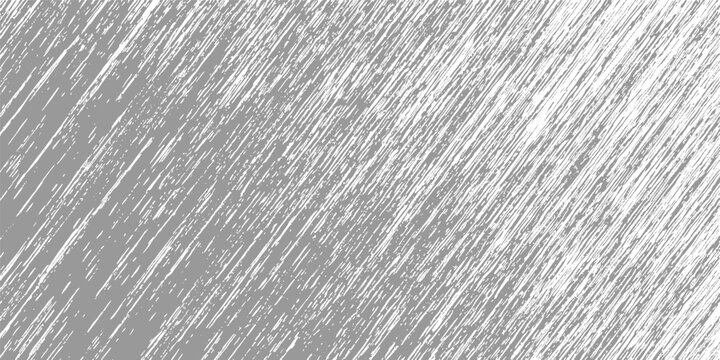 Gray background with dense white diagonal scribbled lines resembling rain or texture pattern