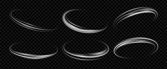 Glow spin with effect and wind for light or swirl. White line with ring and sparkle and effect. Glow with spin and tornado for movement or blue, magic with isolated and shine for new or gold. © RDVector