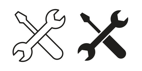 Tools and Service icon symbol set. Icon design vectors © Hunt