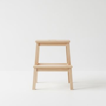 Light wood step stool wooden step stool furniture household stepping stool