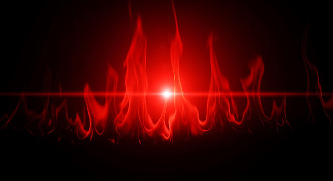 Red Flash Visual Red Fire Visual