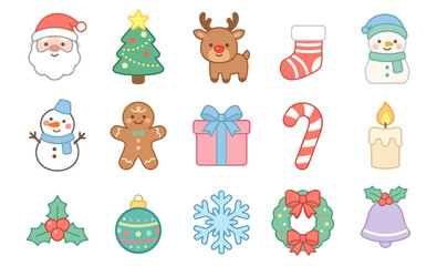Fototapeta premium christmas elements