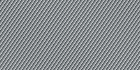 Fototapeta premium Patterned ribbed metal background with wall panel and white glass roof. Iron and plastic texture with zinc steel sheet and corrugated coating. 3D silver facade with frosted reed metal glowing effect.