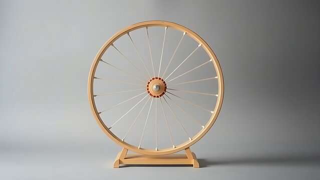 antecedence. Hamster wheel in endless rotation on a plain grey background. wildlife magazines, conservation campaigns, designed for nature documentaries and education, used by health educators.