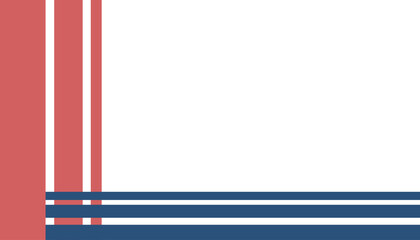 Fototapeta premium Red White Blue Striped Pattern Design.