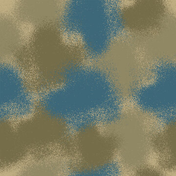 Abstract Camouflage Seamless Pattern with Grainy Texture