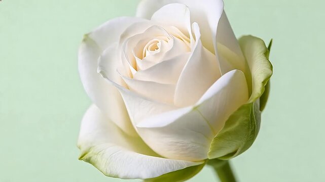 White rose flower in bloom