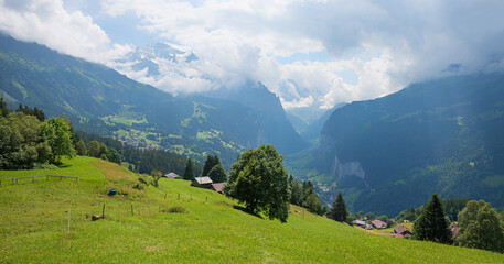 Alpine Landscape Panorama Hiking Route