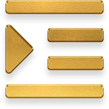 gold indent icon on transparent background
